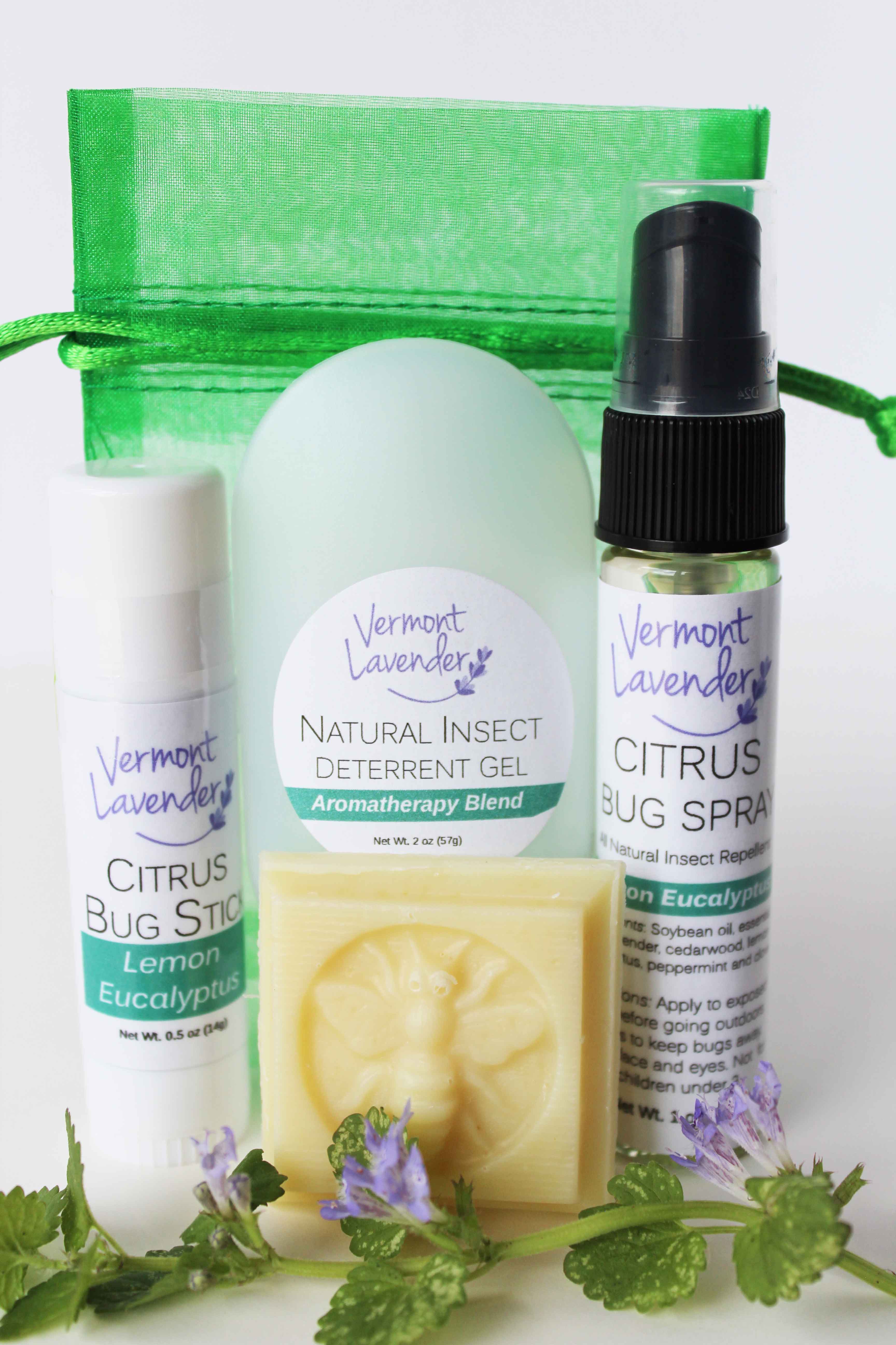 Instagram, LinkedIn, or Facebook - will win a Vermont Lavender Bug Defense Kit!