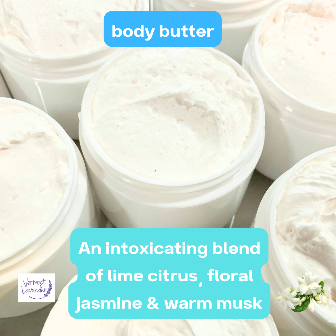 Sea Salt & Lily Whipped Body Butter – Avocado Butter for Dry Skin! by Vermont Lavender