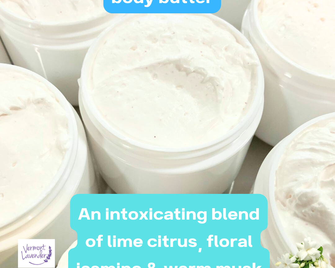 Sea Salt & Lily Whipped Body Butter – Avocado Butter for Dry Skin! by Vermont Lavender