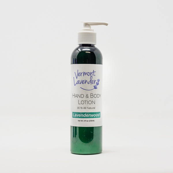 Cedarwood, Lavender And Peppermint Make Lavenderwood Hand And Body Lotion by Vermont Lavender