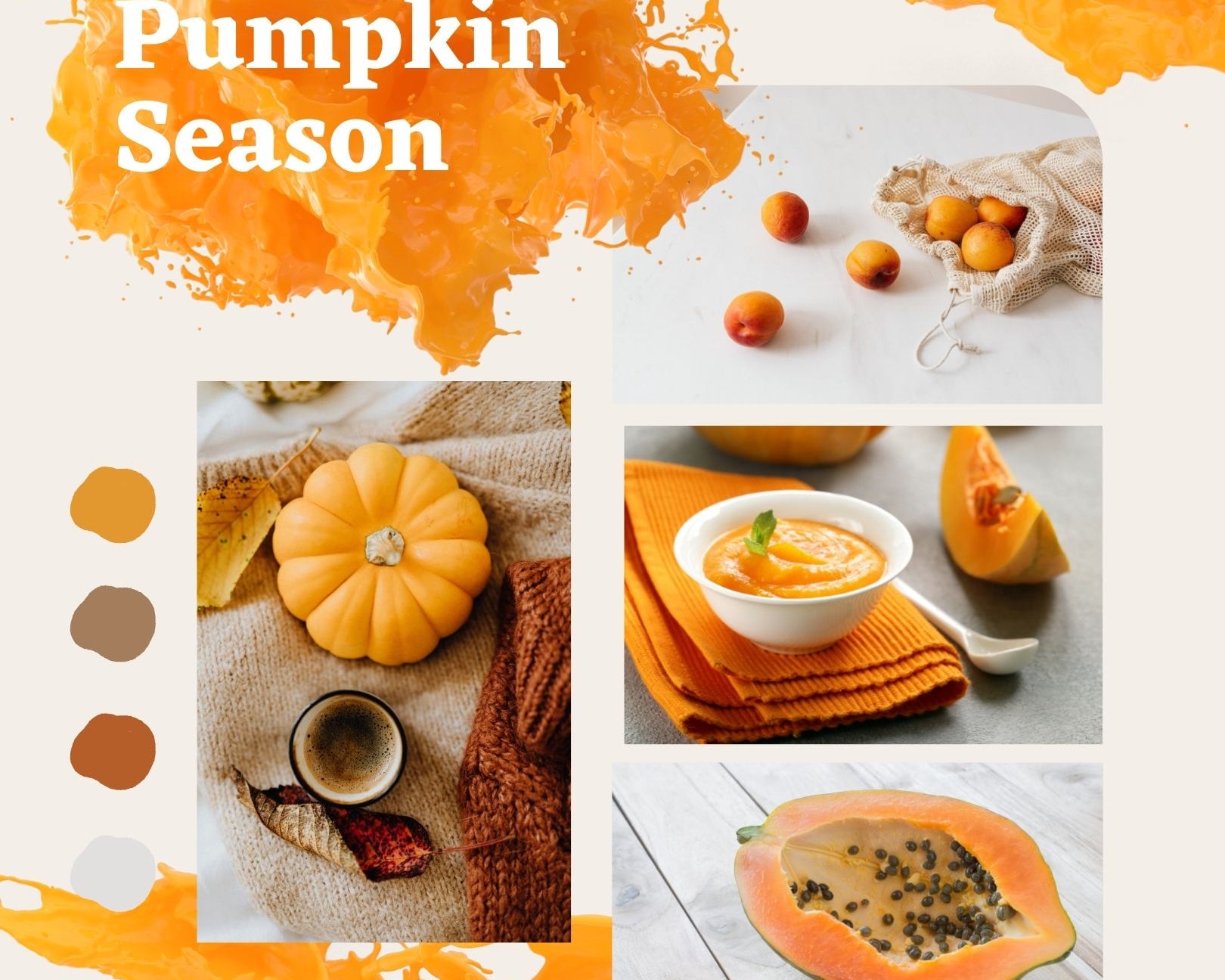 Pumpkin season with pumpkin puree for facial skin care by Vermont Lavender