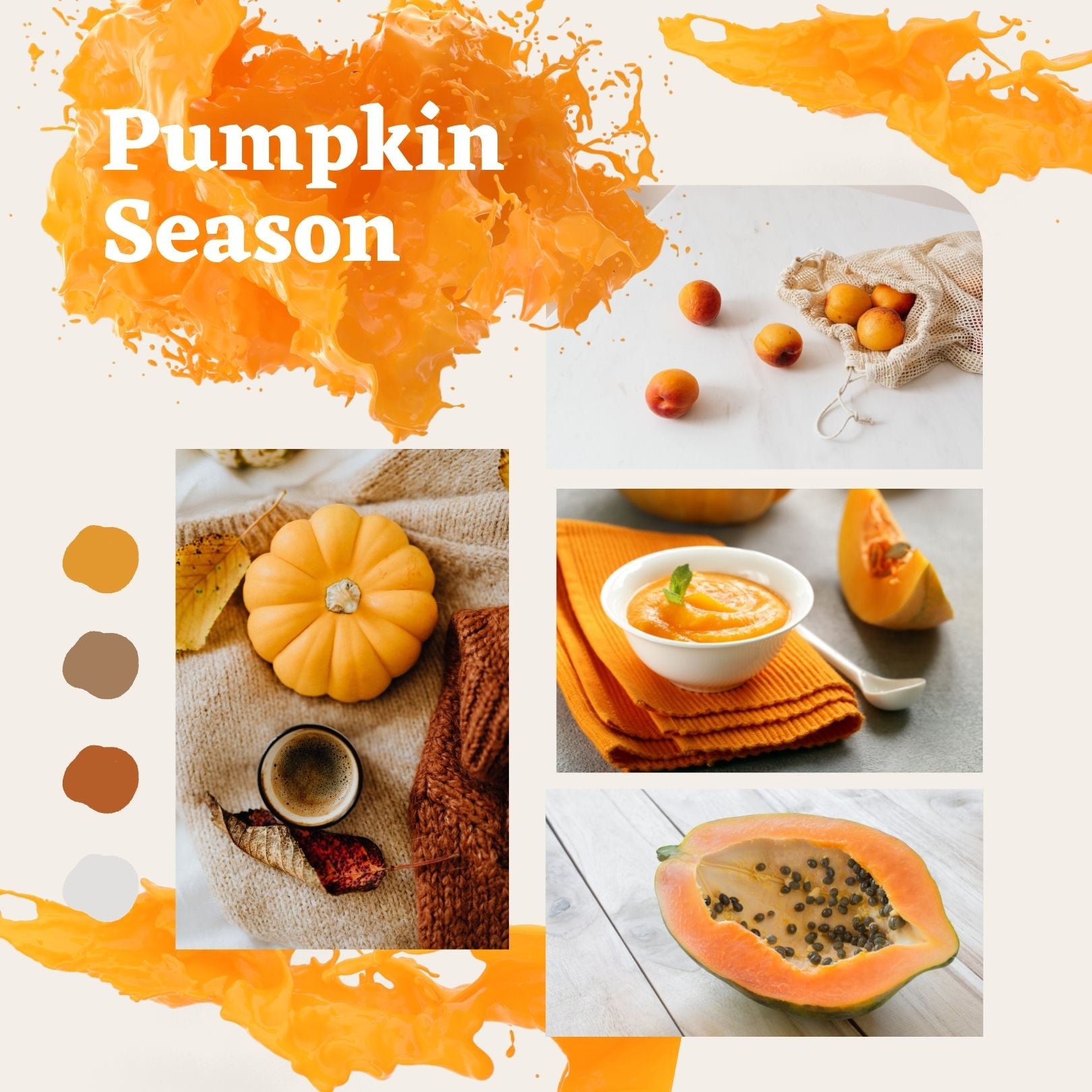 Pumpkin season with pumpkin puree for facial skin care by Vermont Lavender