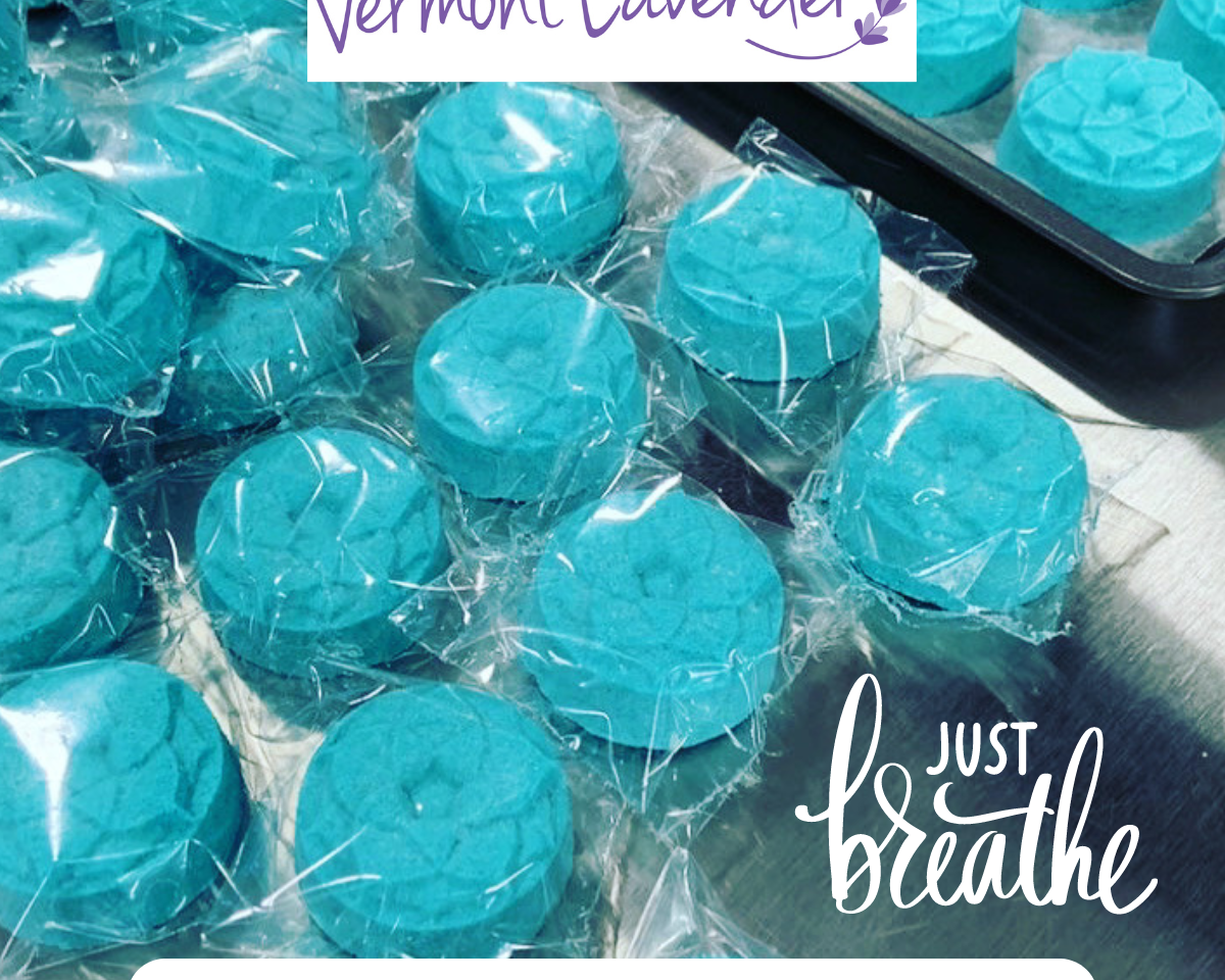Shower steamers or bath fizzies an aromatherapy experience by Vermont Lavender LLC