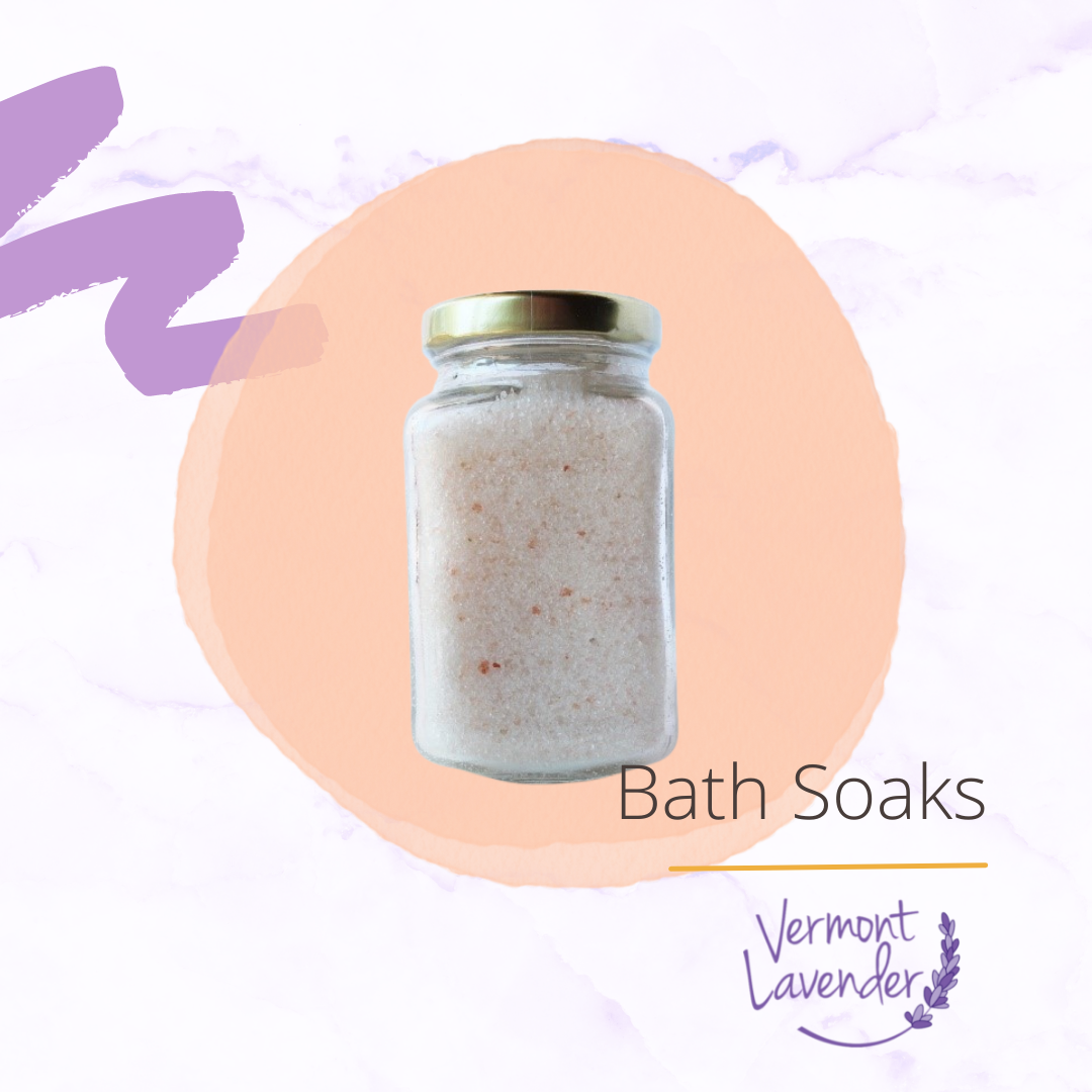 Lavender Bath Soaks and Muscle Salt Soaks Free Recipe