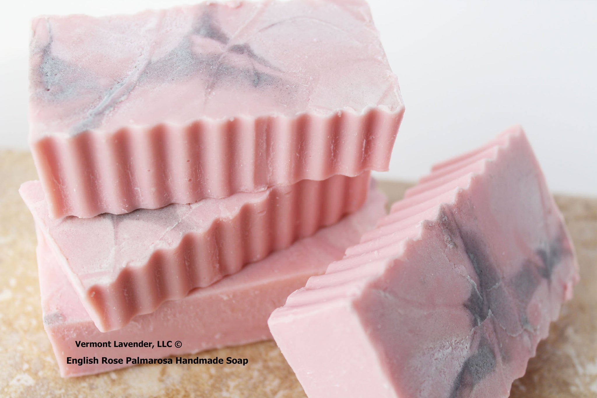 English palmarosa Vermont Lavender soap has a beautiful rose scented soap made locally here in Barre, Vermont.
