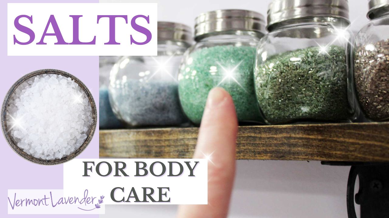 Salts For Body Care Projects Types Uses and How to Color Bath Salts by Vermont Lavender LLC