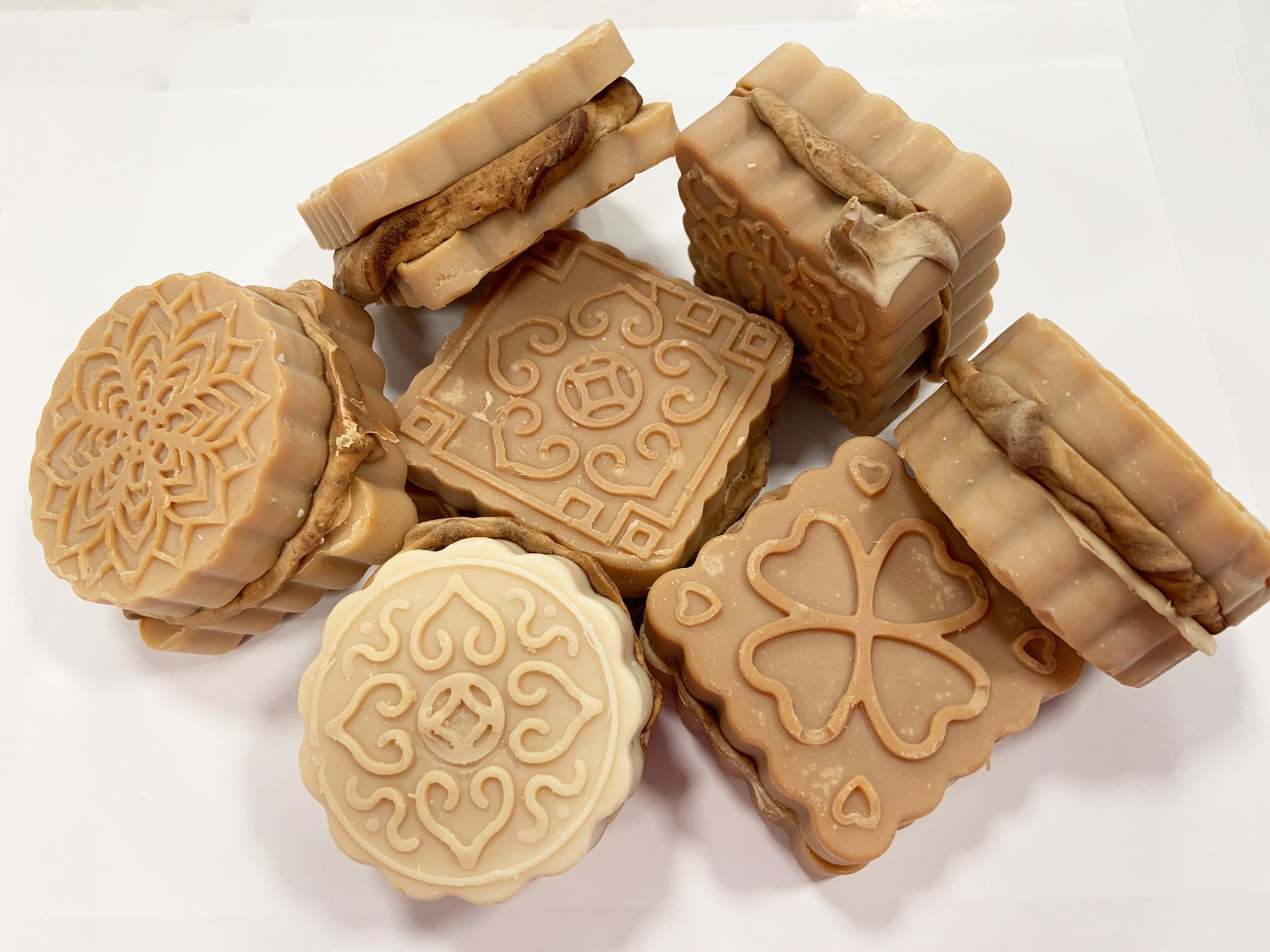 Almond biscotti cherry almond soap bars by Vermont Lavender
