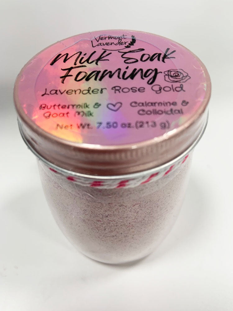 bath salts honey pot jar milk bath lavender rose gold