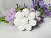 black raspberry vanilla foaming bath bomb by Vermont Lavender
