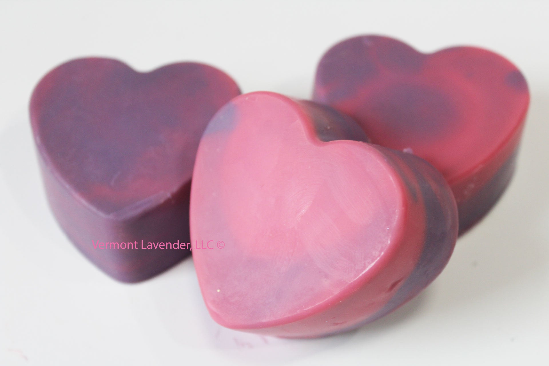 black raspberry vanilla heart shaped soap by Vermont Lavender