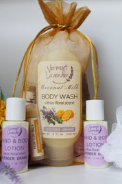 Body Wash | Lotion | Puff | Lips | Shower Bag