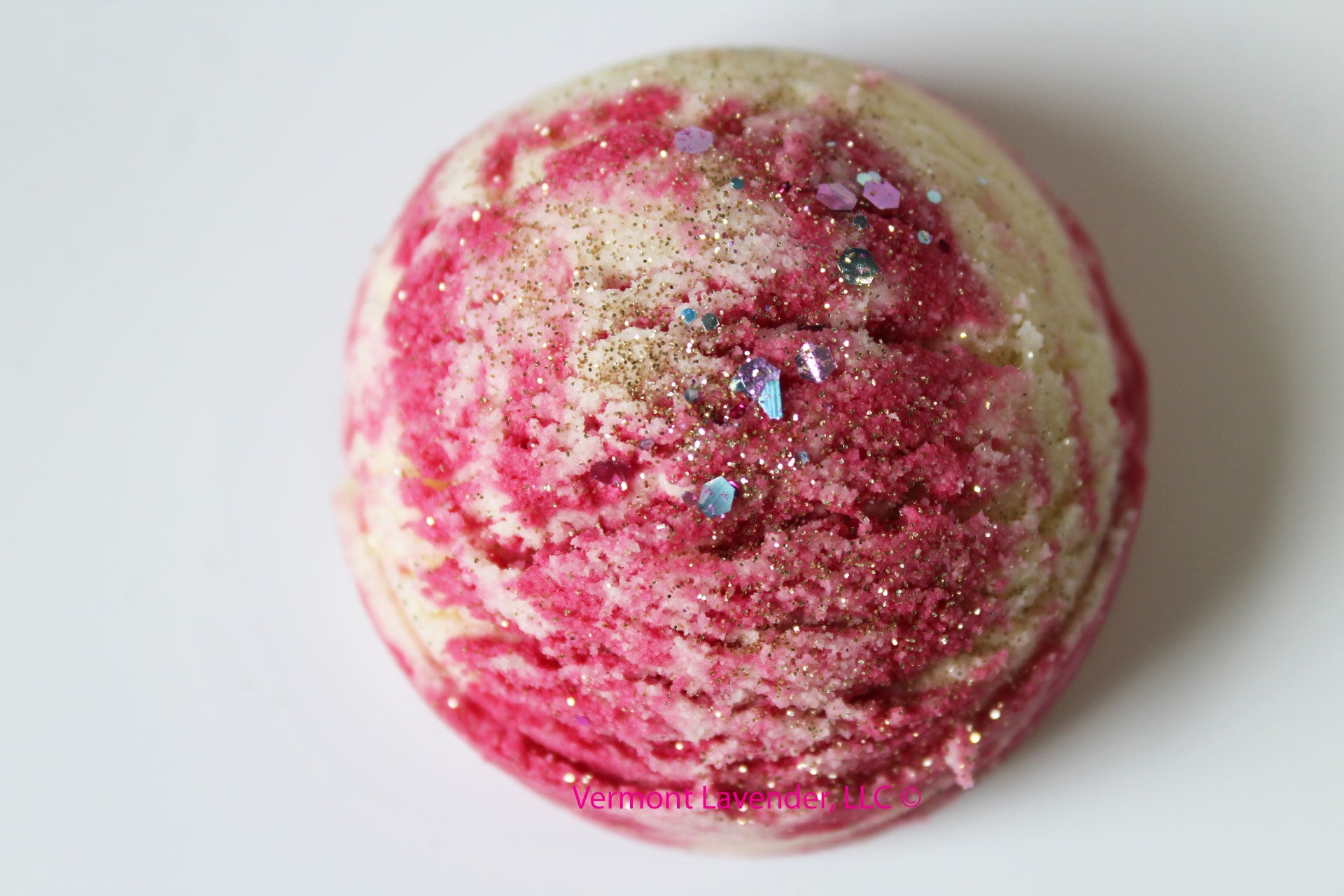 Bubble bar dark pink color - Large scoop Raspberry Jam scent by Vermont Lavender