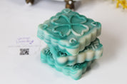 Eucalyptus spearmint GM Mosaic design cold process soap by Vermont Lavender