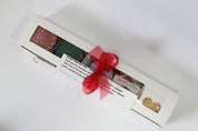 Peppermint #2 Soap gift box - balsam, peppermint stick, lemongrass, lemon cookie soaps, lavender chamomile shower steamer, lavender vanilla lip balm, balsam cookie soap