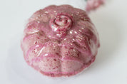 bath bomb pumpkin shaped apple sage fragrance Epsom salt buttermilk calamine bath soak by Vermont Lavender
