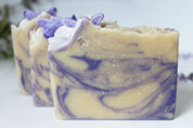 Lavender Oatmeal Soap | Lavender Essential Oil | Butterfly Honeycomb | Cocoa Butter by Vermont Lavender front view