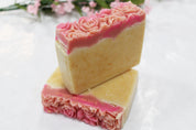 Rose garden honey oatmeal cocoa butter soap large bar by Vermont Lavender