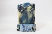 Sedona mountain woodsy blue activated charcoal handmade soap by Vermont Lavender large bar