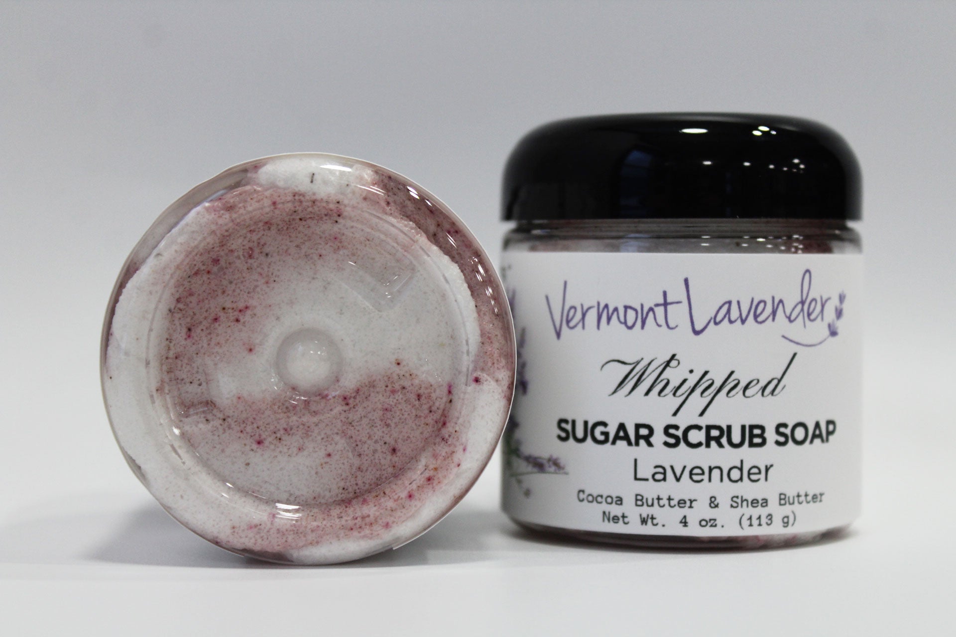 Sugar scrub Lavender cocoa butter and shea butter by Vermont Lavender 4 oz