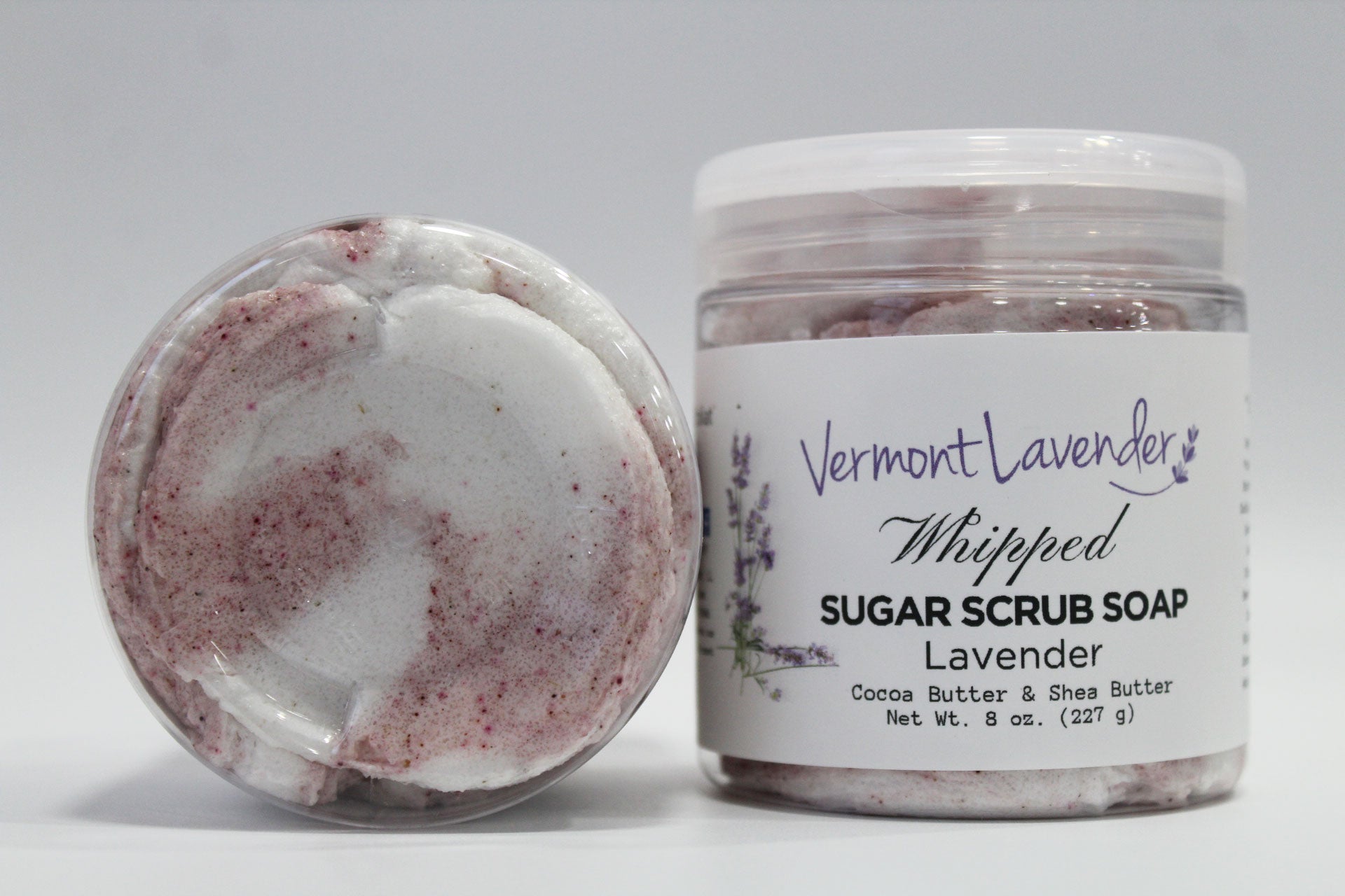 Sugar scrub Lavender cocoa butter and shea butter by Vermont Lavender 8 oz