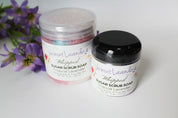 Sugar scrub foaming soap tropical cocoa butter and fine sea salt by Vermont Lavender 4 oz and 2 oz and 4 oz