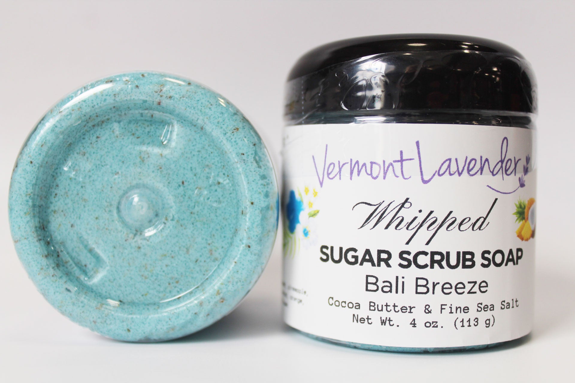 Sugar Scrub | Whipped Foaming Soap Scrub | Bali Breeze Cocoa Butter 4 oz