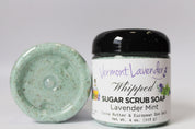 Sugar Scrub | Whipped Foaming Soap Scrub | Lavender Mint Cocoa Butter | Body Polish 4 oz
