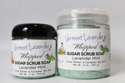 Sugar Scrub | Whipped Foaming Soap Scrub | Lavender Mint Cocoa Butter | Body Polish 4 oz and 8 oz