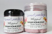 Sugar Scrub | Whipped Foaming Soap Scrub | Rose Quartz Cocoa Butter  4 oz and 8 oz