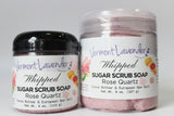 Sugar Scrub | Whipped Foaming Soap Scrub | Rose Quartz Cocoa Butter | Body Polish