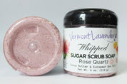 Sugar Scrub | Whipped Foaming Soap Scrub | Rose Quartz Cocoa Butter 4 oz 