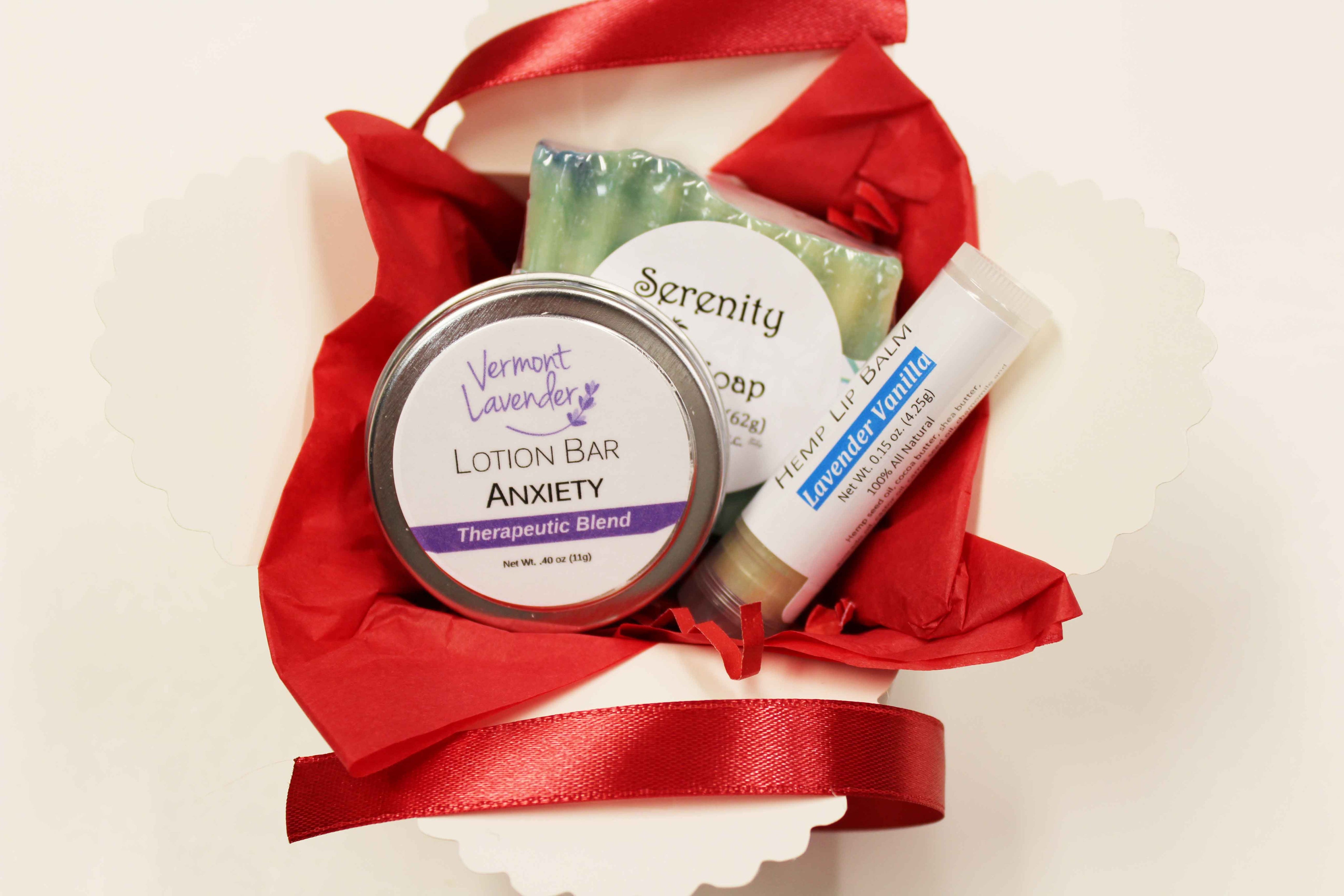 Assorted products selected by Vermont Lavender