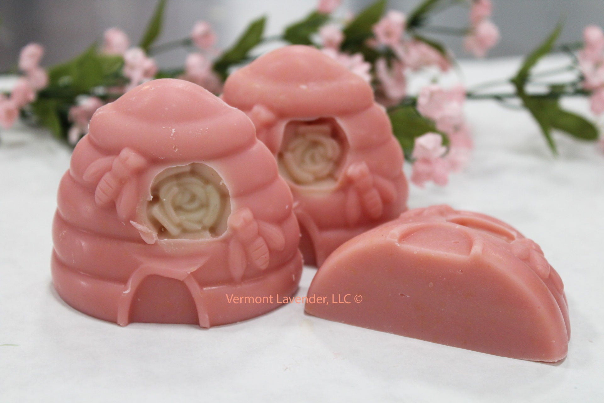 Wildflower honey oatmeal cocoa butter soap by Vermont Lavender Beehive design