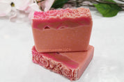 wildflower honey soap with roses on top by Vermont Lavender
