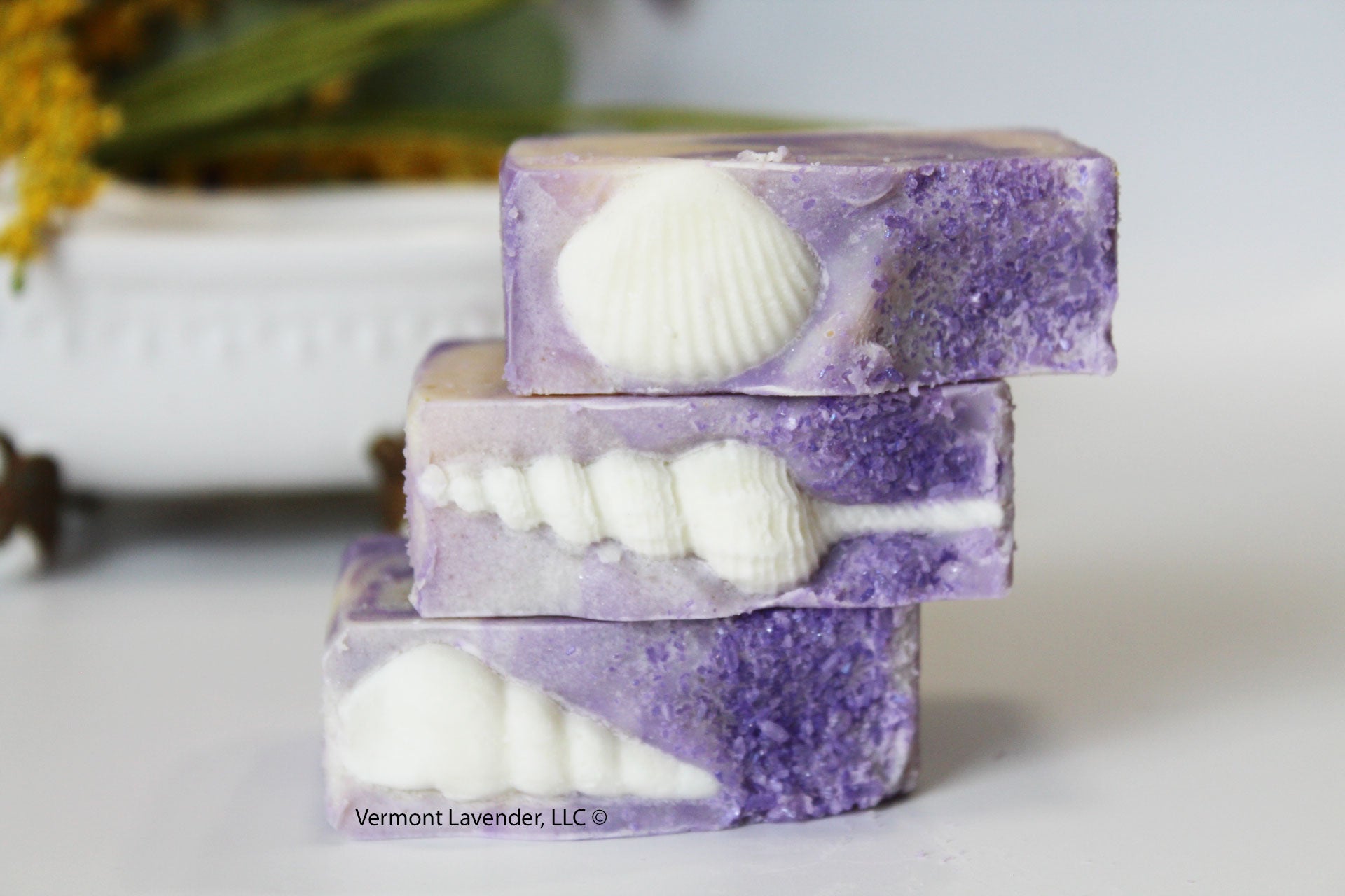 Lavender goat milk Dead sea salt soap bars by Vermont Lavender