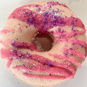 dream fairy scented milk foaming doughnut shaped bath bomb by Vermont Lavender top view