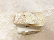 Biscotti Soaps | Almond Cookie Soap | Oat Crumble Top | Flower Cut Out top view