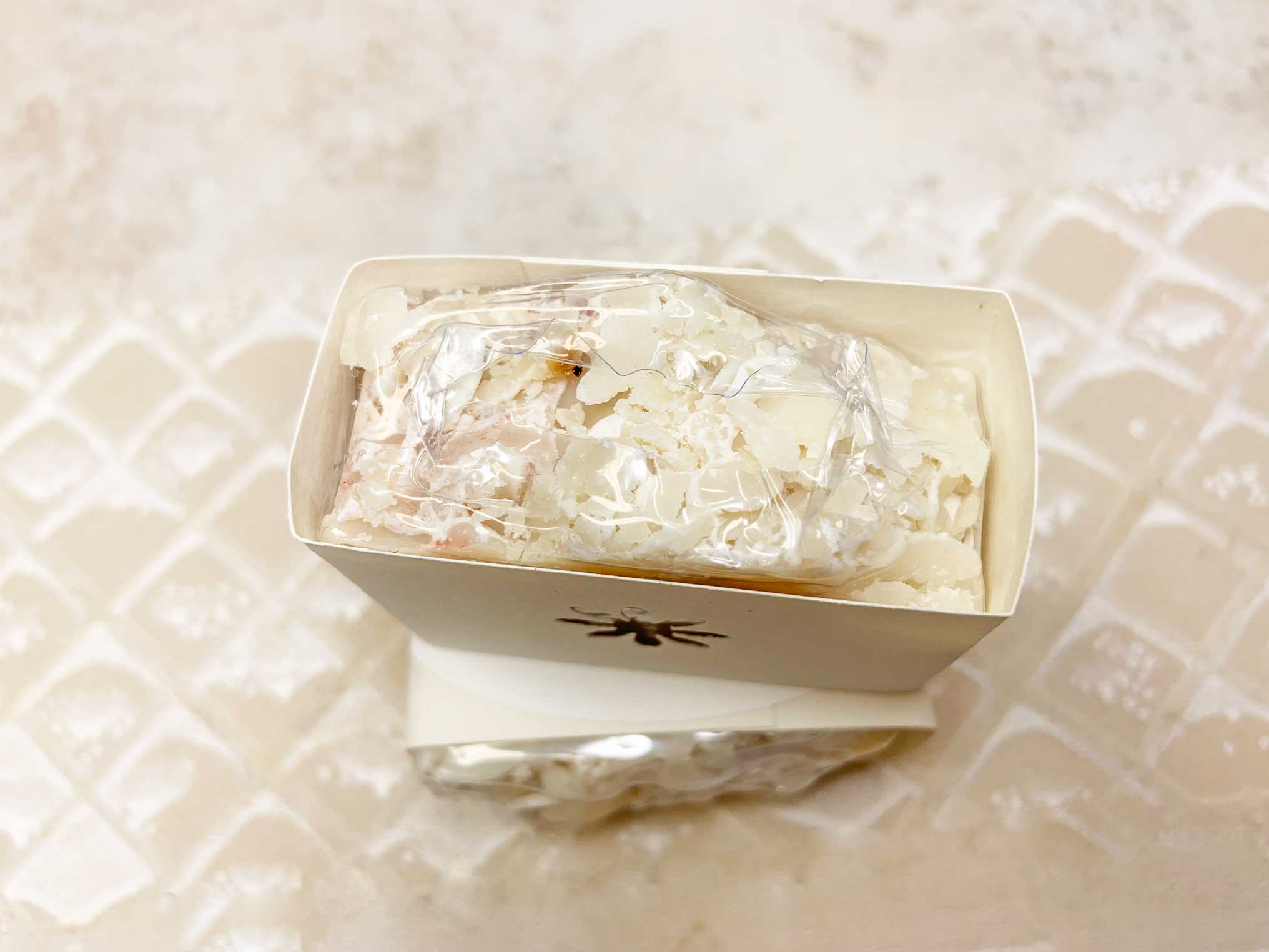 Biscotti Soaps | Almond Cookie Soap | Oat Crumble Top | Flower Cut Out top view