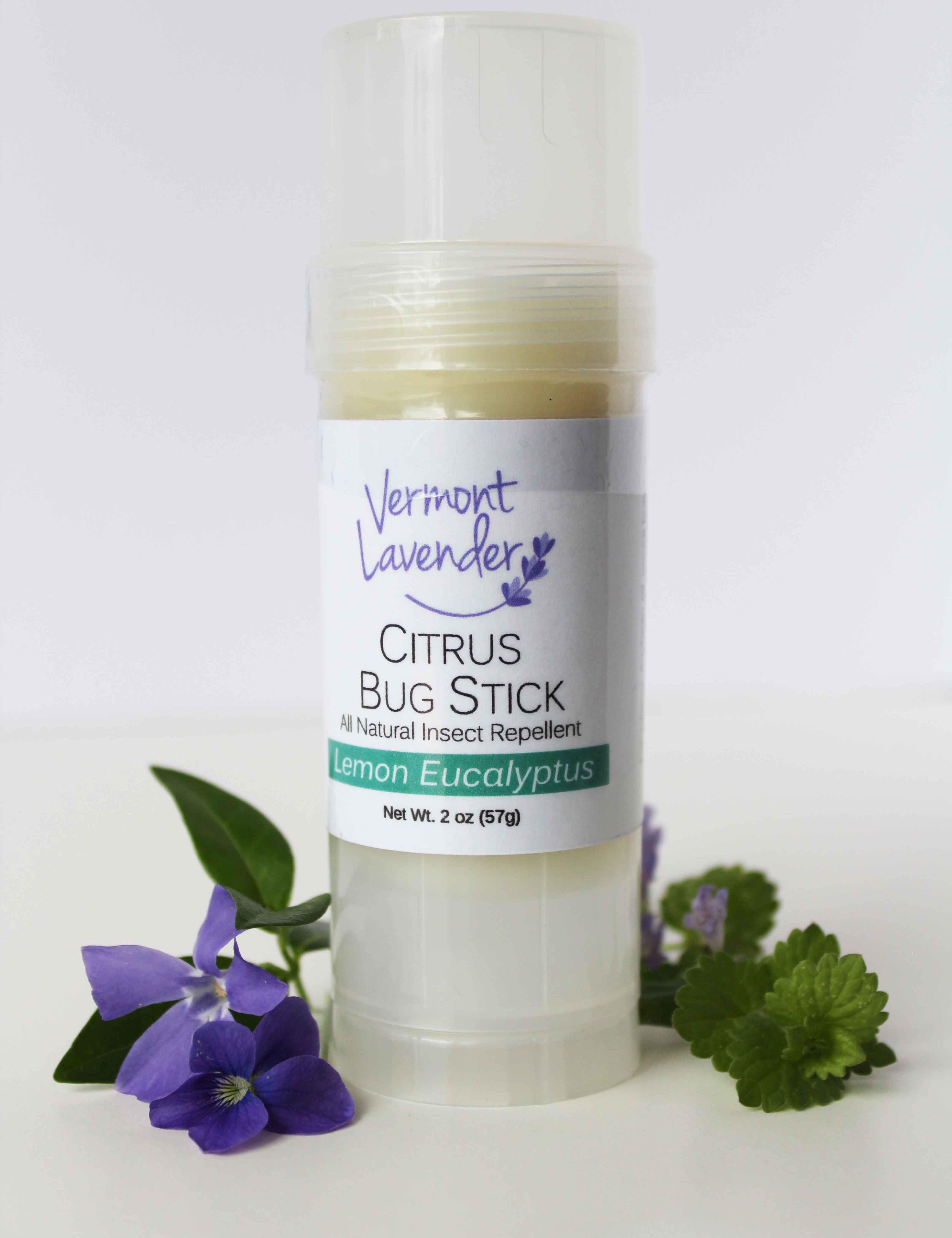 Citrus bug stick all natural with lemon eucalyptus by Vermont Lavender
