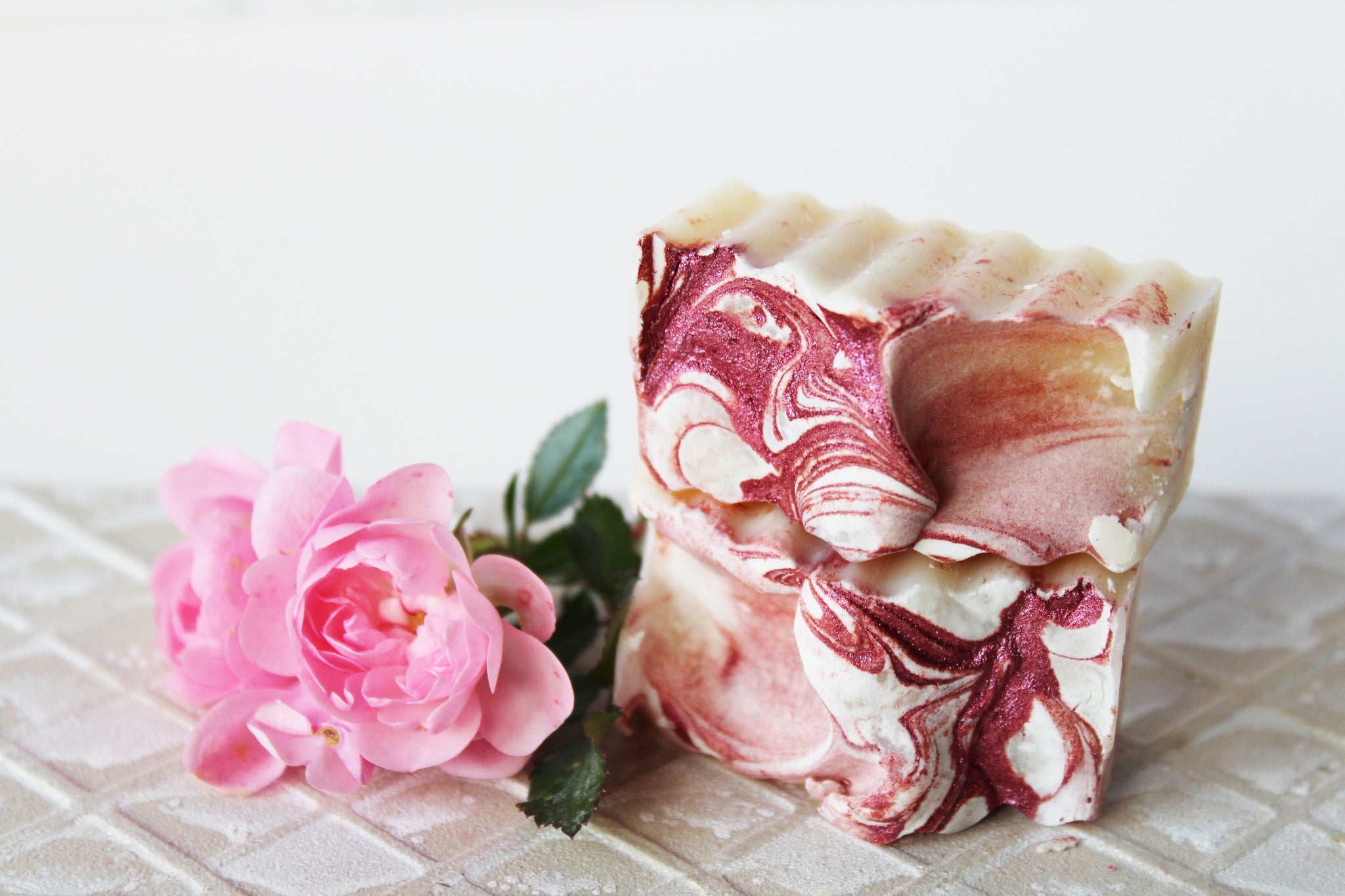 Rose | English Rose Bouquet | Floral Soft Scented Soap Bar petite bar