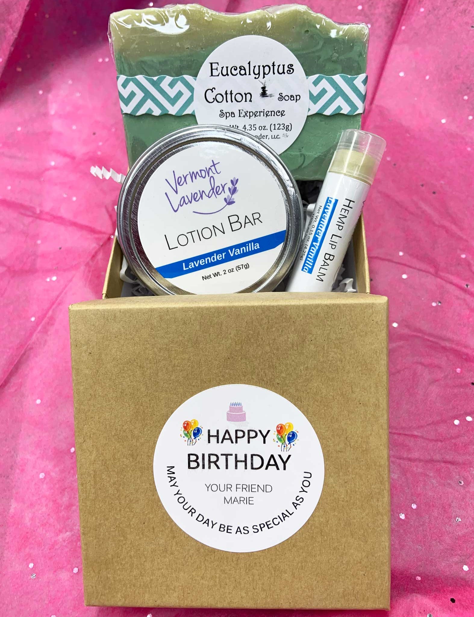 Happy birthday gift box for best friend