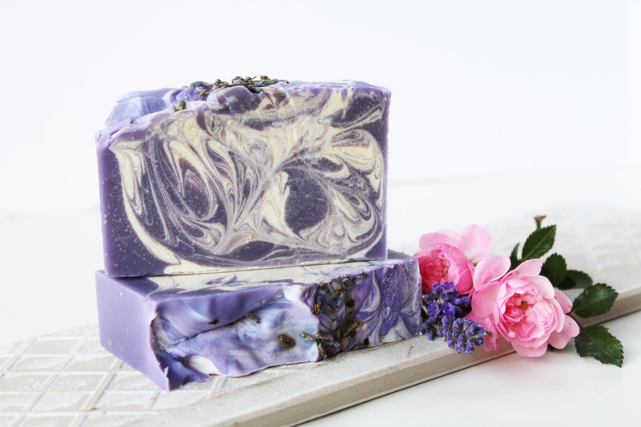 Lavender Goat Milk | Bar Soap | Purple Lavender Buds