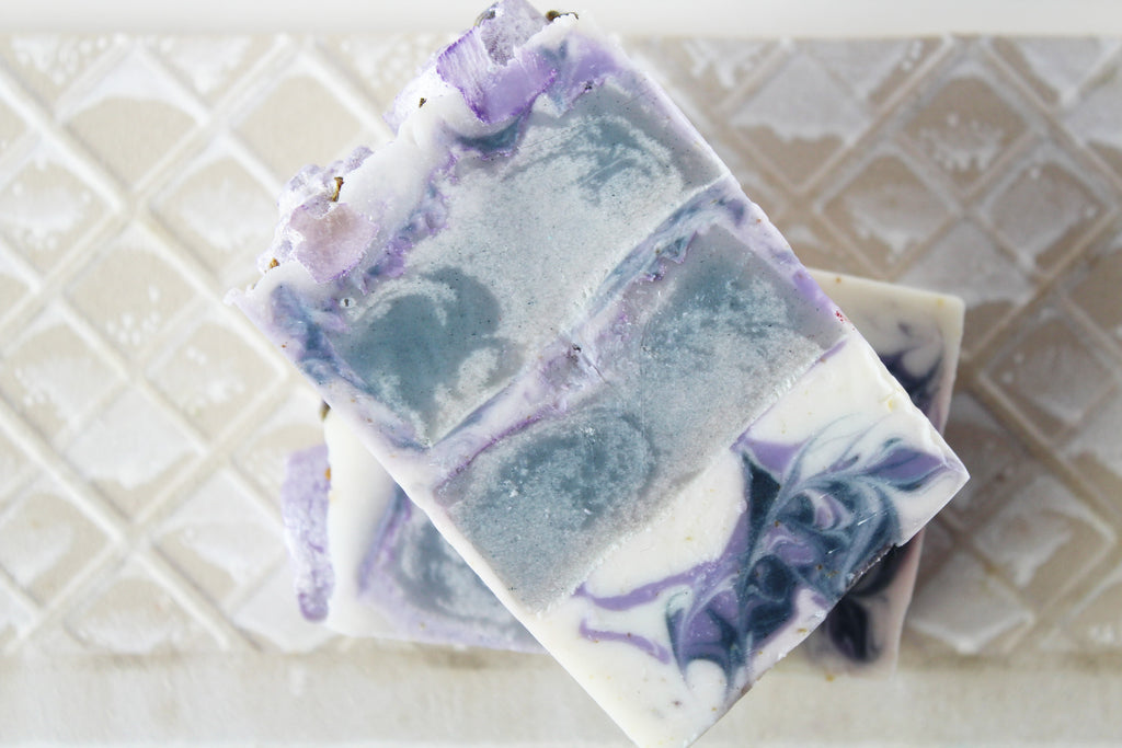 Lavender Oatmeal Soap | Lavender Essential Oil | Collidial Oatmeal Bar Soap top view