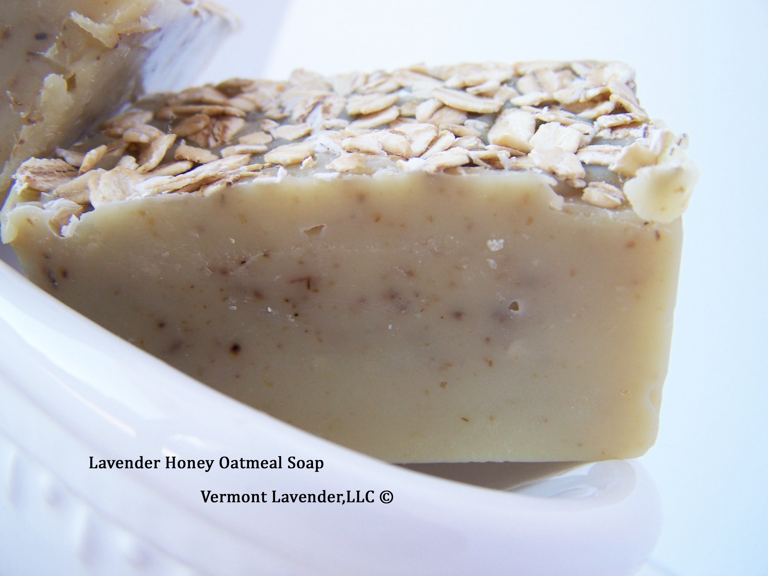 Vermont Lavender Honey and Oatmeal Soap, Gentle, Moisturizing, Dry Skin