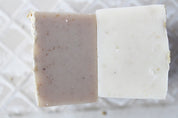 Difference between scented and unscented Oatmeal honey soaps by Vermont Lavender