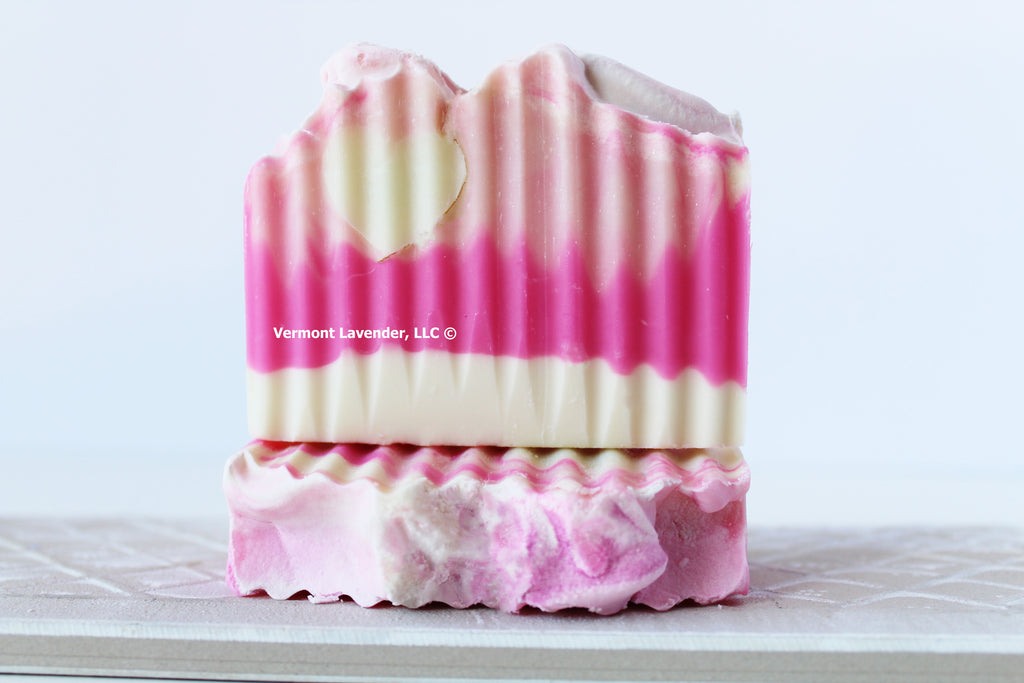 Rose And Peony Soap | Pink Heart Soap